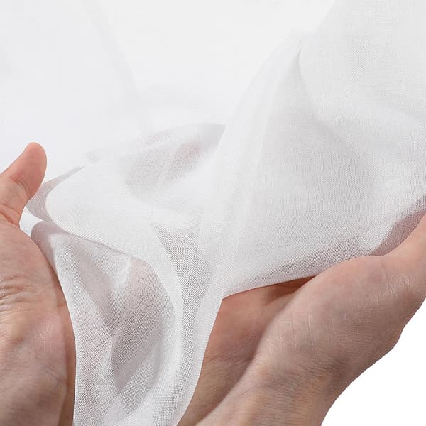 Skira gardiner, halvtransparent gardinpanel i polyester, ljusfiltrerande eleganta veckade draperier