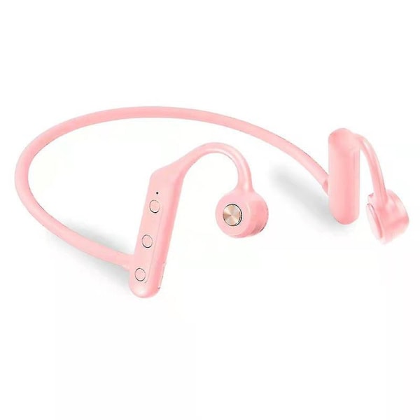 5.0 Trådløse Bluetooth Knogleledning Høretelefoner Sport Øretelefoner Nye (Pink) (1 stk)