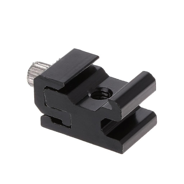 Hot Shoe Flash Bracket Stand Mount Adapter Trigger Holder Kameratilbehør (2 stk, sort)