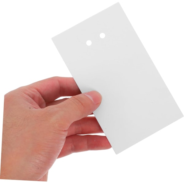 Blank Smykkekort Halskædeholder Papir Rektangel Pap Øreringeholder Smykkeemballagekort