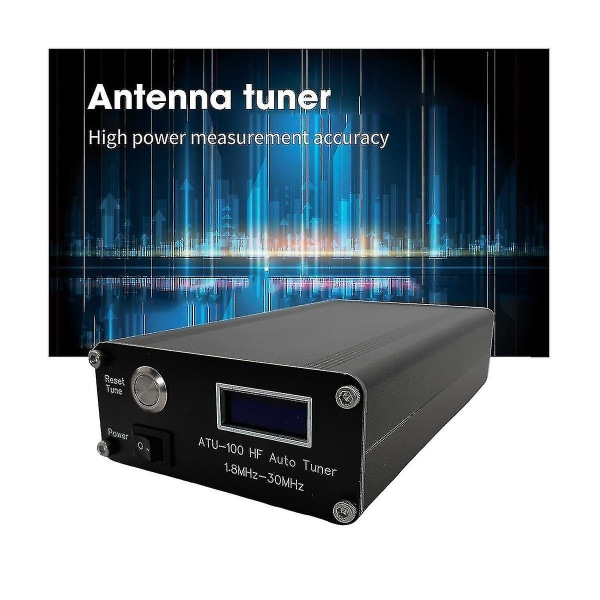 ATU-100 HF Auto Tuner av N7ddc+0.91 OLED V3.1 DIY Automatisk Radioantenn Tuner 100W HF Antenn