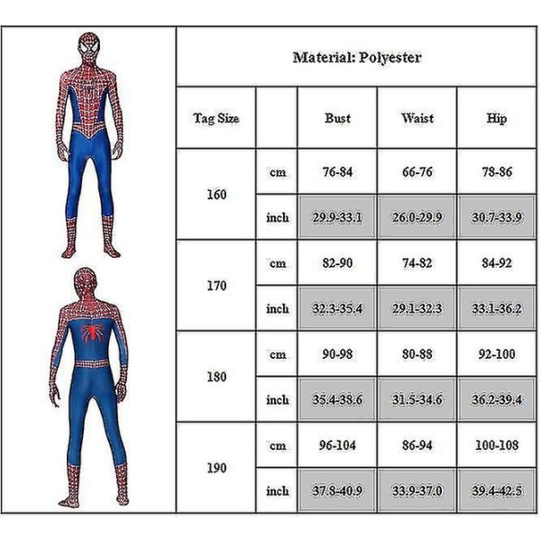 Herr Superhero Bodysuit Costume Jumpsuits 160
