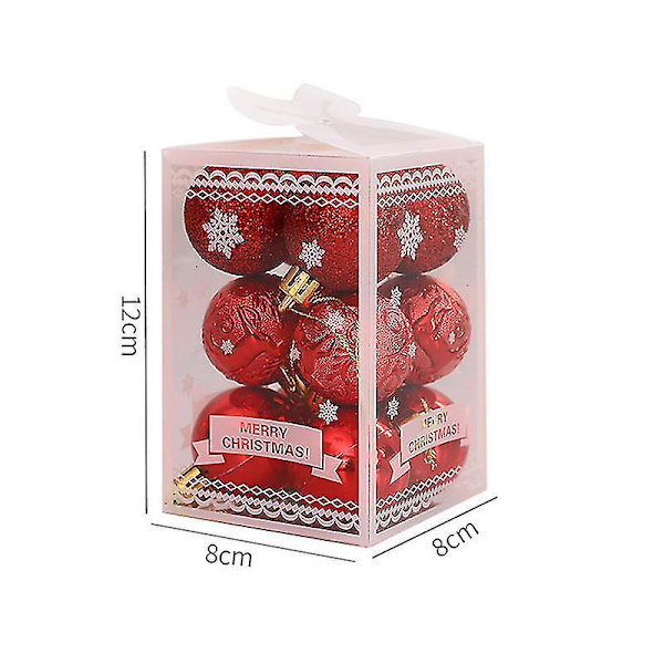1 låda med 12 st julgranskulor, hängande dekorationer