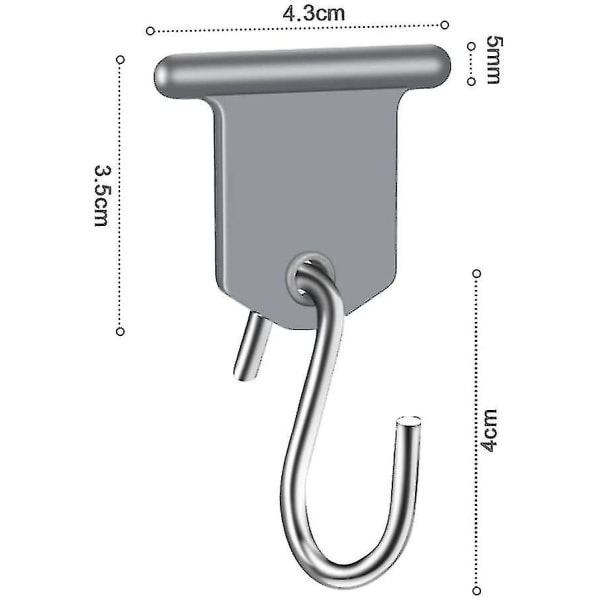 Sæt med 17 Markisekroge til Campingvogn til Indendørs/Udendørs