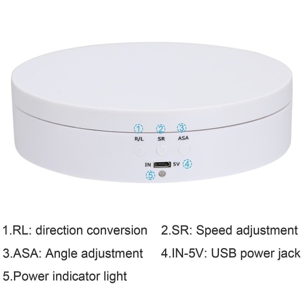 Elektriskt 360° roterande smyckesfotograferingsställ