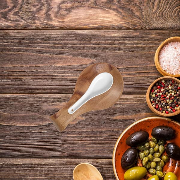 Tresleiv Tre skjeholder Rektangulær Elegant Design Rustikk Sjarm Holder Benkeplater Rene