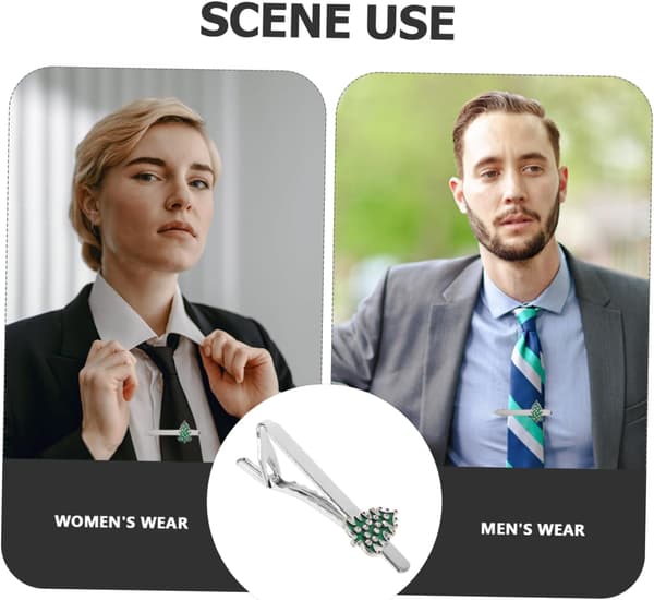 Elegant julgransslipsnål för män Sofistikerad snöflingsdesign Semesteraccessoar
