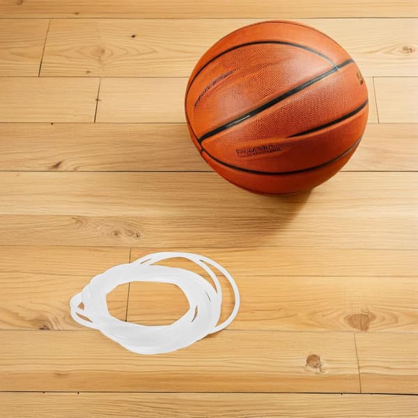 2 st vit 4 mm tjock basketkorgstråd – väderbeständig