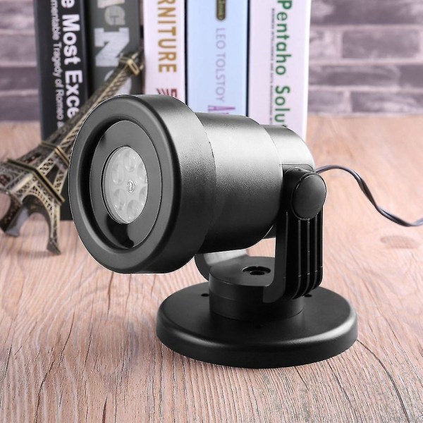 Vanntett 4W 4 LED Fargerik Projektor Julelys