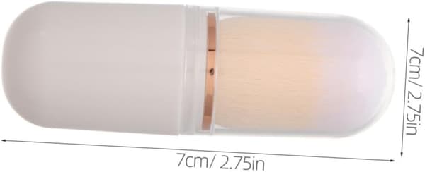 Infällbar Resesminkborste Mini Pudervippa för Kindrouge Highlighter