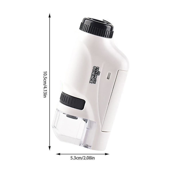 Håndholdt biologisk mikroskop kamerasett 60x-120x LED