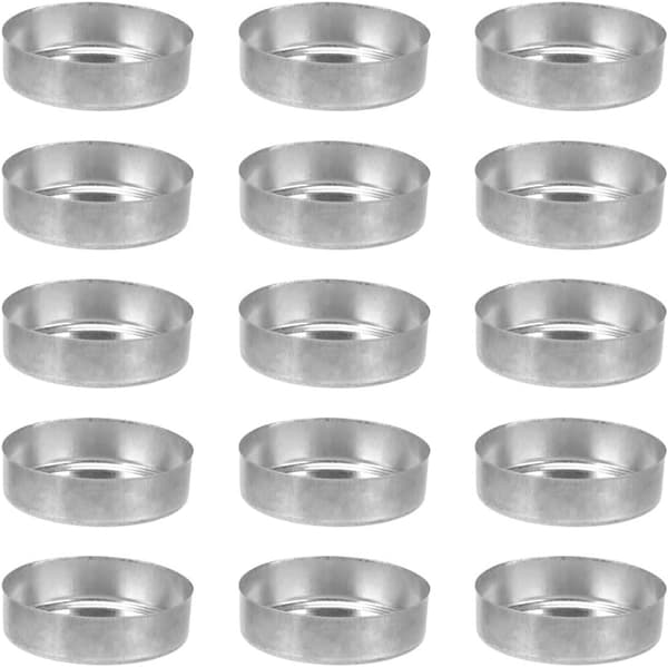 20 stk. telyskopper i aluminium, lysestaker, DIY-lysbeholder, enkel stil, elegant design
