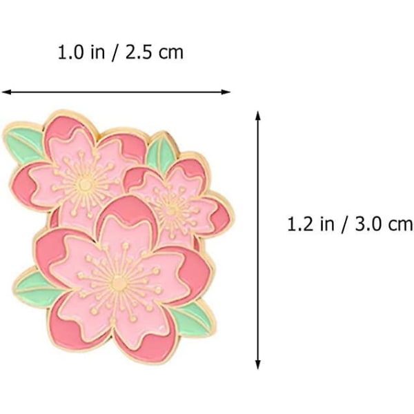 6 kpl Sakura-soljenappi söpö emali-soljenappi piirretty soljenappi merkki vaatteet laukku reppu takki hattu