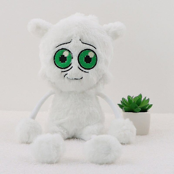 40 cm Inscryption Bitbuddy -pehmolelut Kawaii Bit -täytetty nukke Pehmeä pelihahmo -pehmolelu Lapsille ja faneille keräilyyn White