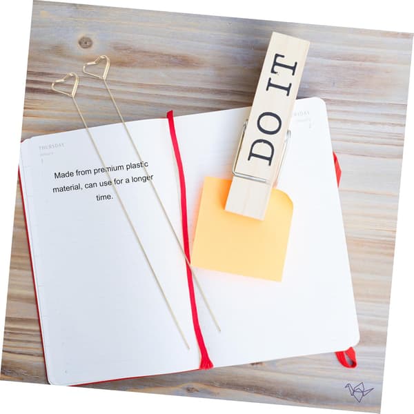 10 stk. mini hjerteformede memoholdere Valentinsdag binders blomsterdekorasjon notatklemmer