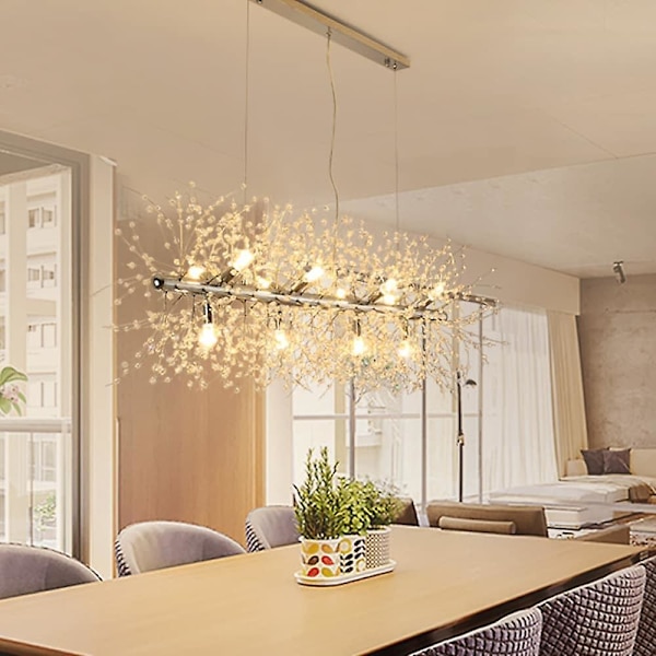 12-lyses Ø-lampe i guld med LED-lys