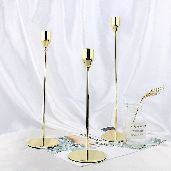 3 stk Romantiske Lysestaker Holder Luksus Lysestake Bord Hjem
