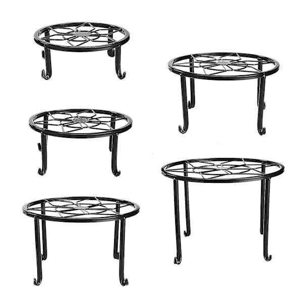 Starka Blomkrukefötter i Järn, 5-pack, Rostfria