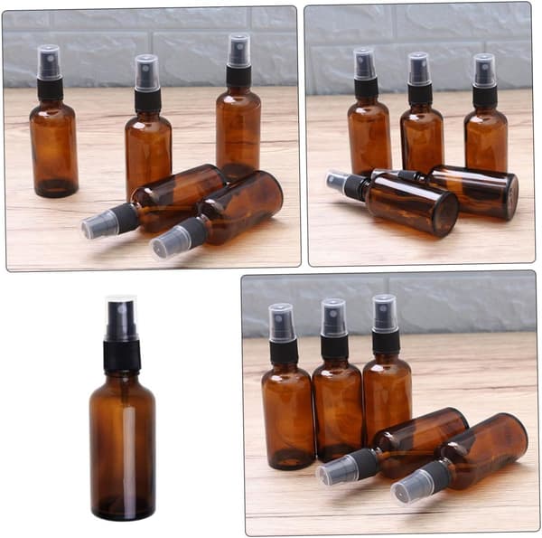Påfyllningsbara Parfym Resesprayflaskor 10st 100ml Bärnstensglas Små Sprayflaskor
