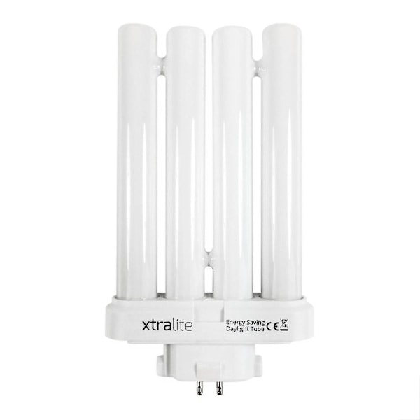 Xtralite 27w Dagsljusersättningslampa för högupplösta läslampor, 4-stifts Gx10q-4 Quad Tube (6500k) Single Pack