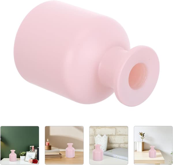 2 st tomma aromdiffuserflaskor i glas med pinnar för heminredning, spa-användning, eteriska oljor