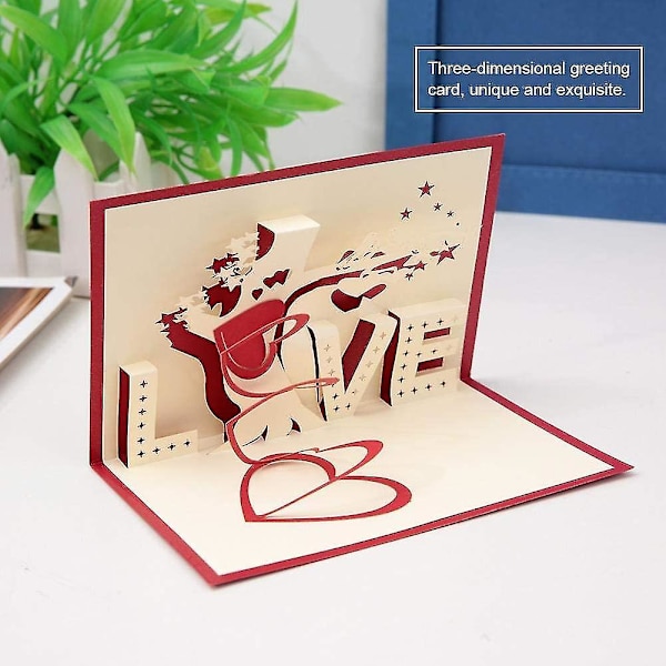 3D Pop Up -onnittelukortteja Syntymäpäiväjuhliin Ystävänpäivään