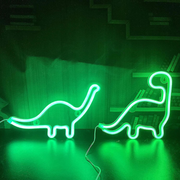 Dinosaur Neon Skilte Natlampe Til Børn Gaver Led Dinosaur Neon Skilte Dino Lampe
