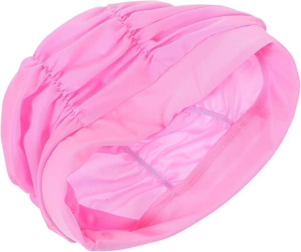 Plissert badehette for kvinner, tøyelige badehetter, slitesterkt design
