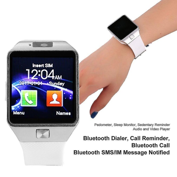 Dz09 Bluetooth Intelligent Armbandsur Telefon Kamera Sim