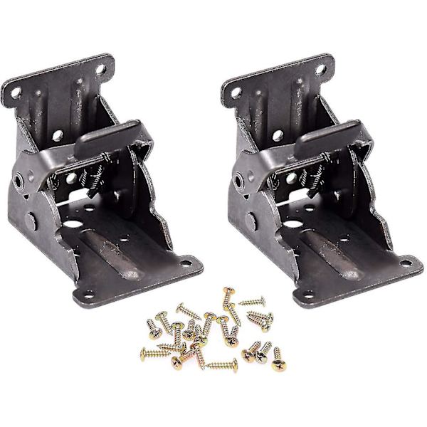 2 stk Selvlukkende Hengsler, Folding Bracket Bracket Beinbeslag Og Hjørnebrakett