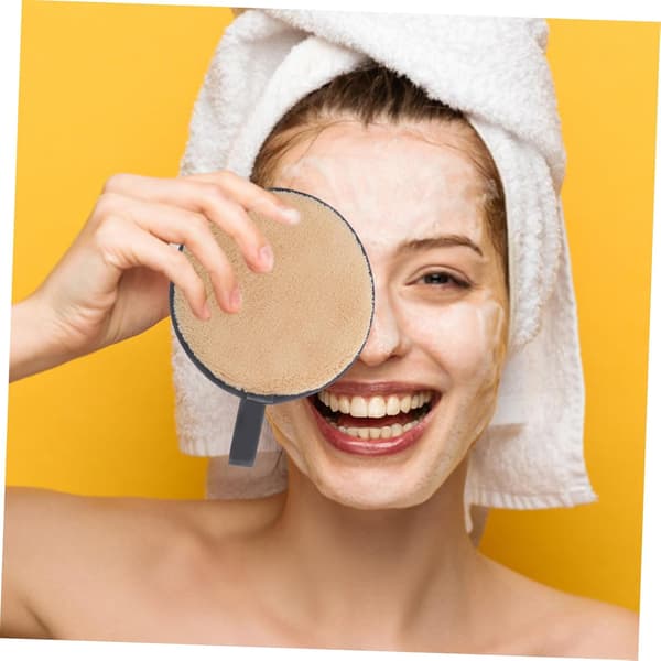 3 stk. genanvendelige makeupfjernerpuder, bløde dobbeltsidede ansigtsrensende