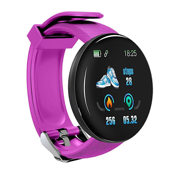 Smartwatch Armband Utomhussporter Student Hjärtfrekvensmätare Stegräknare Present Red