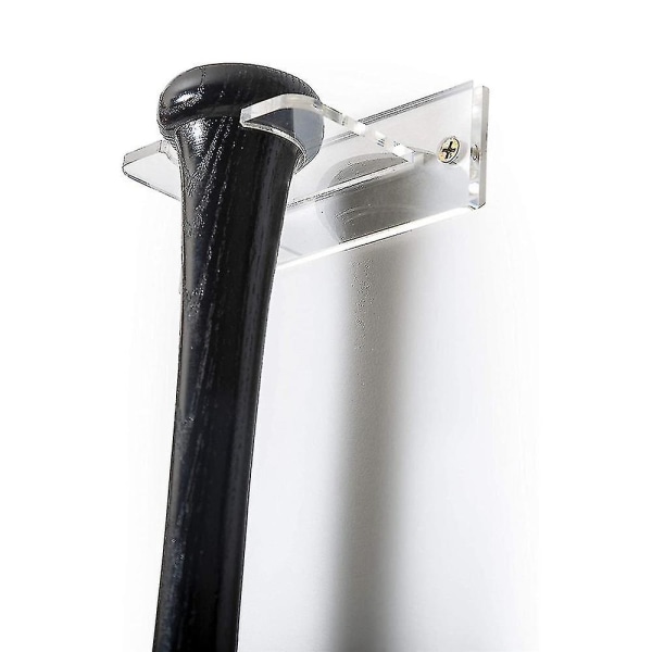 Baseball Bat Holder til Vertikal Visning Akryl Bat Hanger (1 Styk, Transparent)