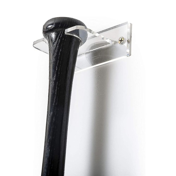 Basebollträhållare för vertikal skärm Akrylfladdermushängare (1 stycke, genomskinlig)