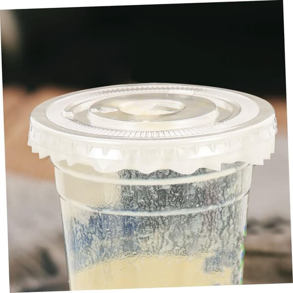 500 st läckagepapper Mjölktekoppsförseglingsfilm Lock för drickskoppar Förseglingsfilmer