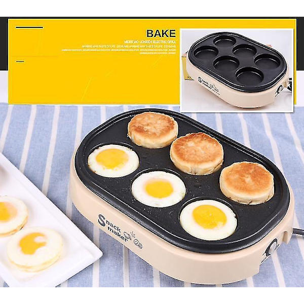 Elektrisk Ägg Hamburgermaskin Röda Bönor Tårta Pannkaka