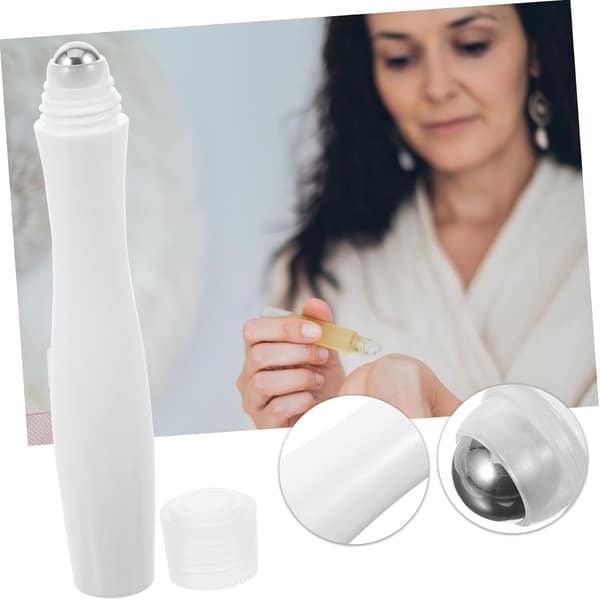 10 st flaskor små plast arom parfym underförpackning tom rullflaska bärbar för resor hårspray