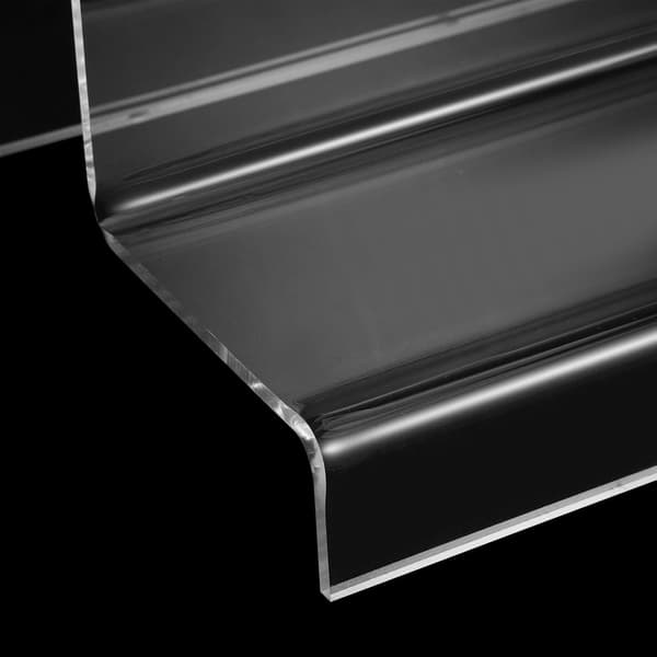 Akryl Displayställ 2-vånings Riser 20cm Lång Akryl Display Riser för Hantverksfigurer och Samlarobjekt
