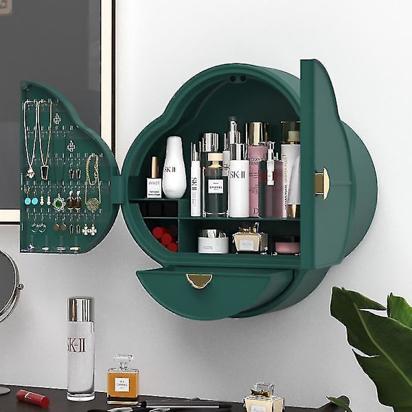 Vægmonteret Makeup Organizer Badeværelse Kosmetikboks