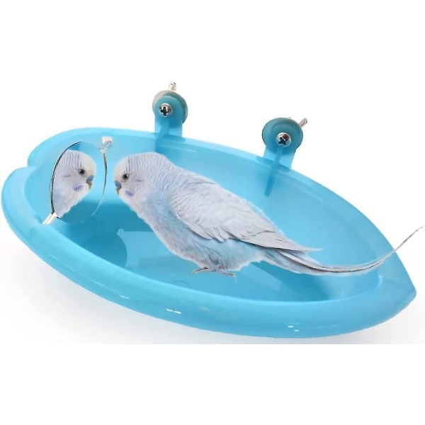 Fuglebadekar, fuglebadekar til bur, fuglebadekar med spejl, lille badekarskål (b Style)