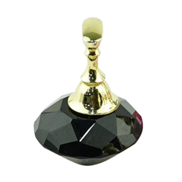 Magnetisk Rhinestone Polish Stativ Kunst Tips Stativ Øvelse Visning Holder-farve sort