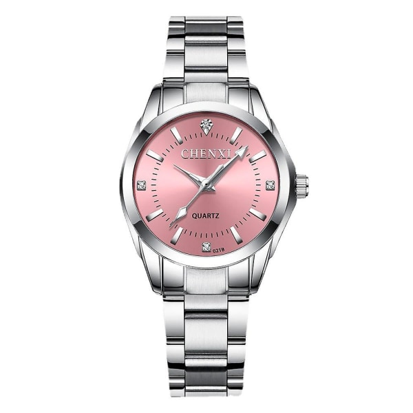 Klokke Kvinne Dame Klokke Par Klokke Engros Vanntett Klokke Herre Quartz Watch Female pink