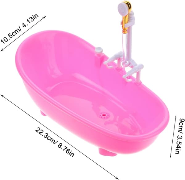2 st miniatyrbadkarskoppar för drycker Mångsidiga drickskoppar i plast Rosa och blå