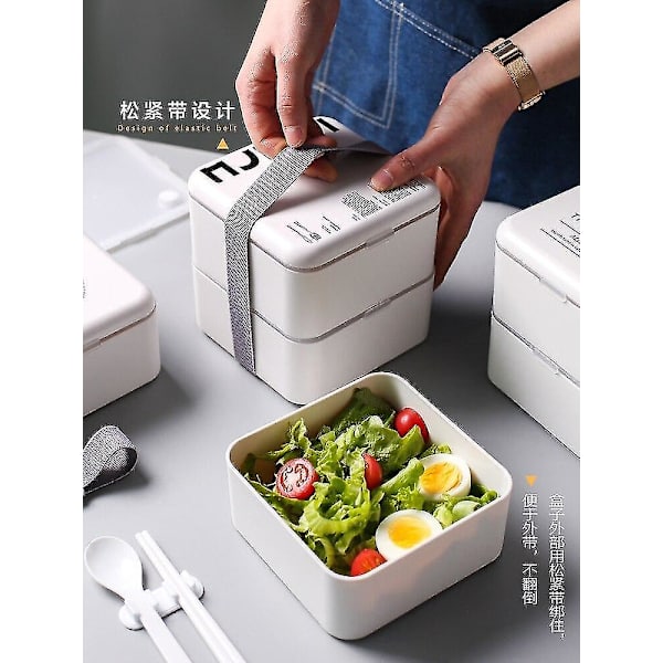 1400ml Japansk Mikrobølgeovn Lunsjboks Barn Plast Bento