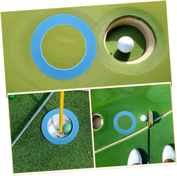 2st Bärbara Blå Golf Träningsputtkoppar Silikon Träningshålringar