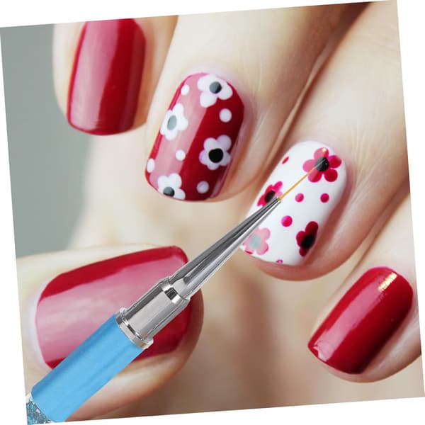 5 st nagelkonstfoderpenna för manikyr DIY-målning Linerborste Diamantspets för nagelkonstritning och målning