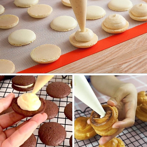 Sprøjteposer Engangs Konditorposer Kage Cupcake Cookies Dekorationsposer Til Glasur Og Frosting, Pakke Med 505