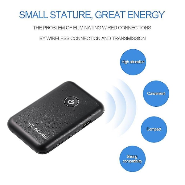 Yu-106 Bluetooth-sändare/mottagare Trådlös 4.2 Musik