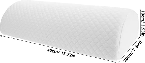 Halvmåne Bolster Kudde Sovkudde Memory Foam Ergonomisk Design Halvrulle