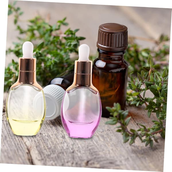 4st 30ml Glasdroppflaskor Slitstarka Eterisk Olja Flaskor Bärbara Reseunderflaskor och Hushållsbruk Slumpmässig Färg